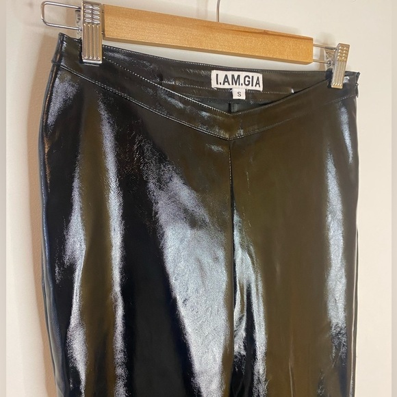I.Am.Gia. Mob Wife Polyurethane Faux Leather Skinny Ankle Pants - Picture 5 of 8